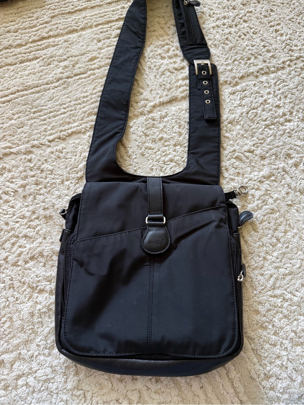 AmeriBag New Yorker crossbody travel bag black nylon